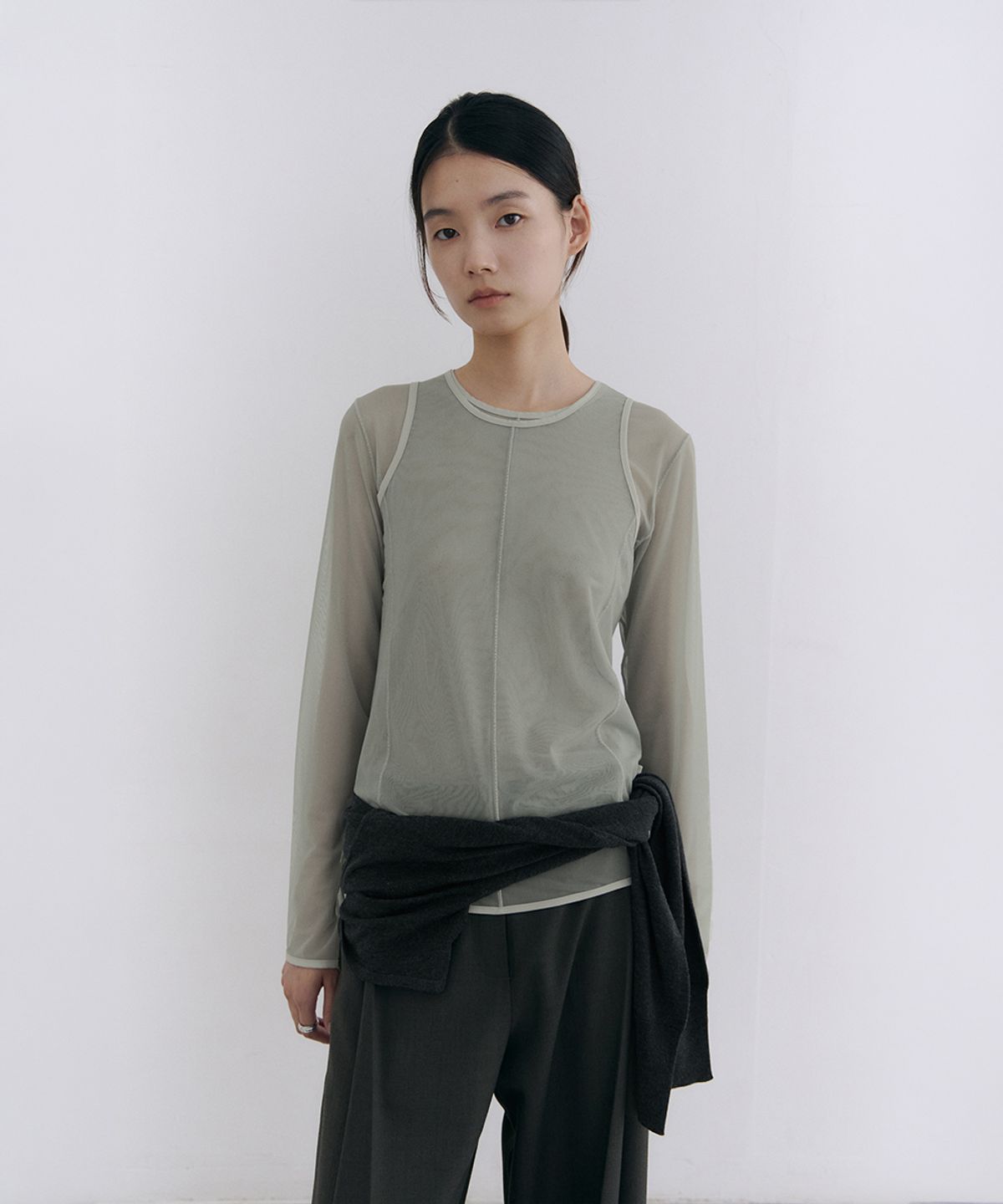 로우타이드(LOW TIDE) MESH LAYERED SET-UP [MINT]