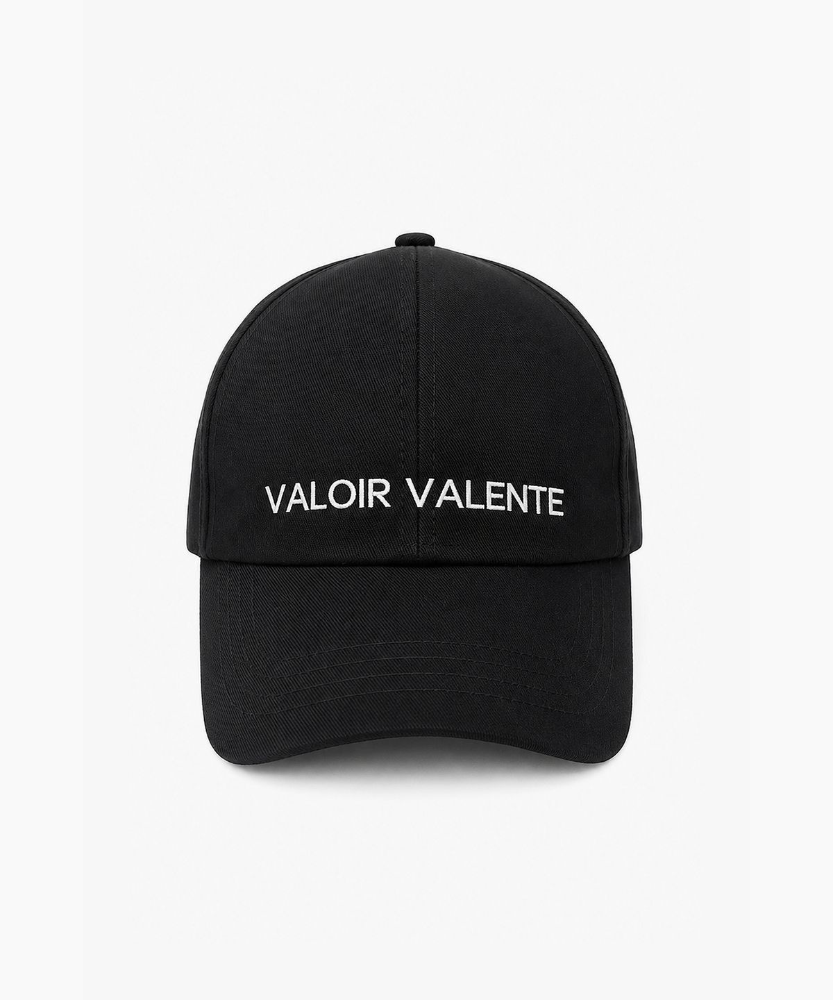 발루아발렌테(VALOIR VALENTE) 로고 볼캡 블랙