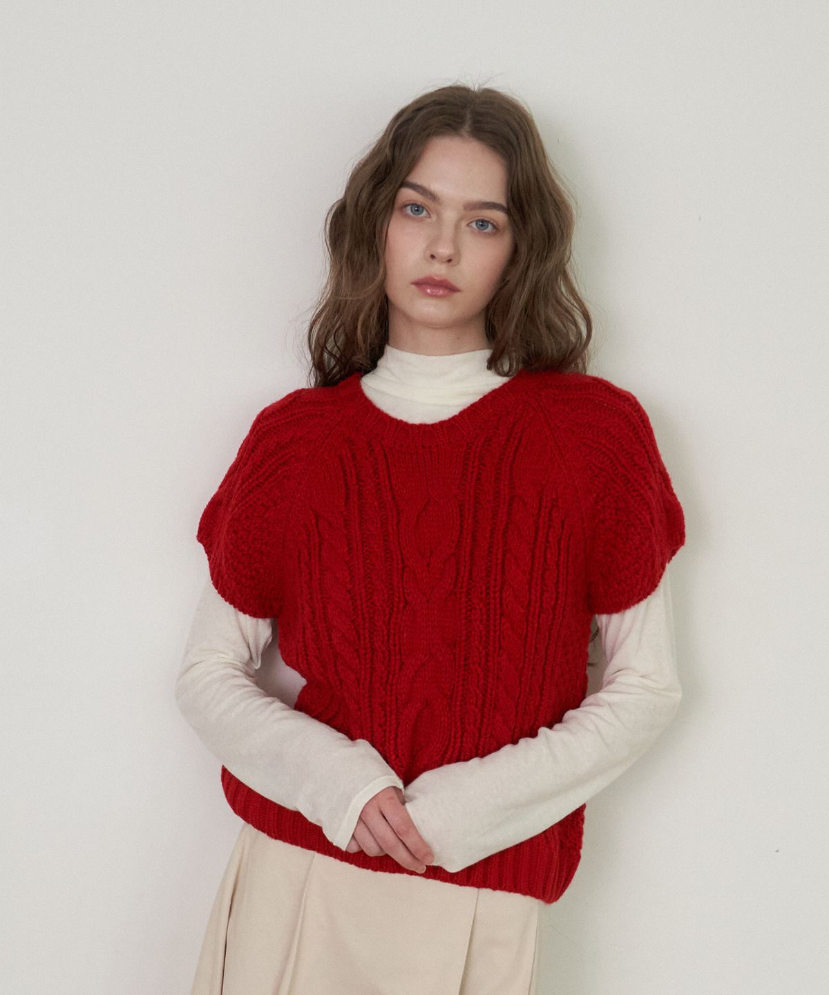 플로브(FLOVE) WINTER COZY LAYERED KNIT_D/RD