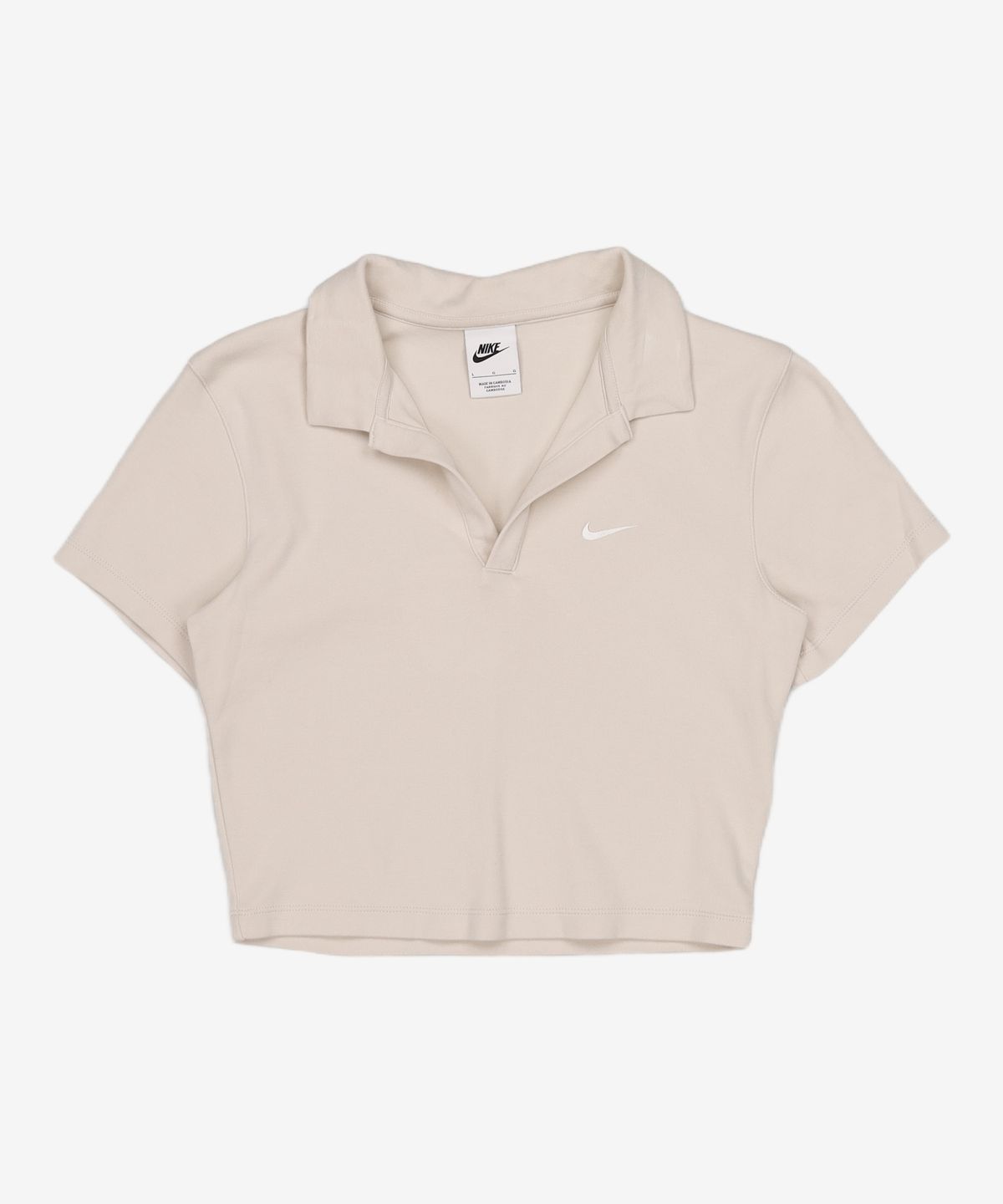 나이키(NIKE) 스포츠웨어 에센셜 반소매 폴로 탑 W - 라이트 오어우드 브라운:세일 / DV7885-104 L