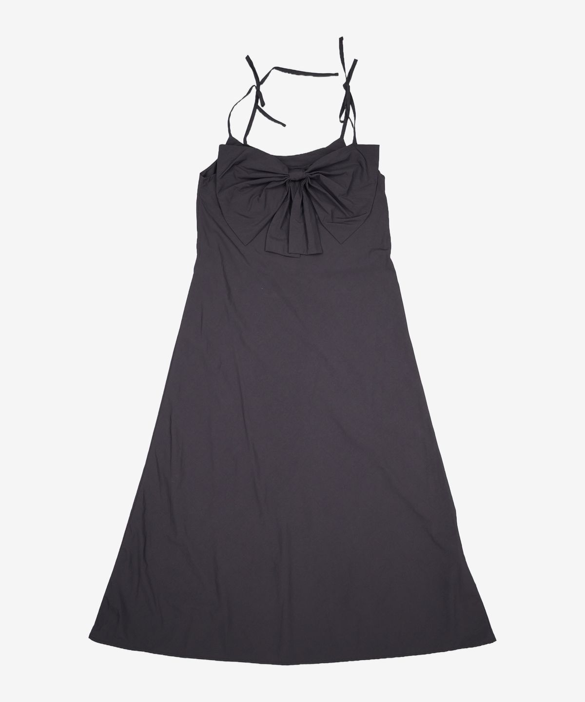 로액슈얼(LO AXUAL) NYLON REVERSE LONG SKIRT_BLACK FREE