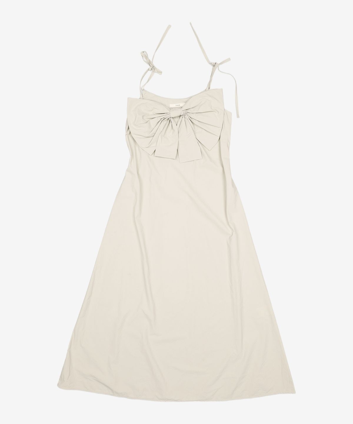 로액슈얼(LO AXUAL) NYLON RIBBON  LONG DRESS_PALE GREEN FREE