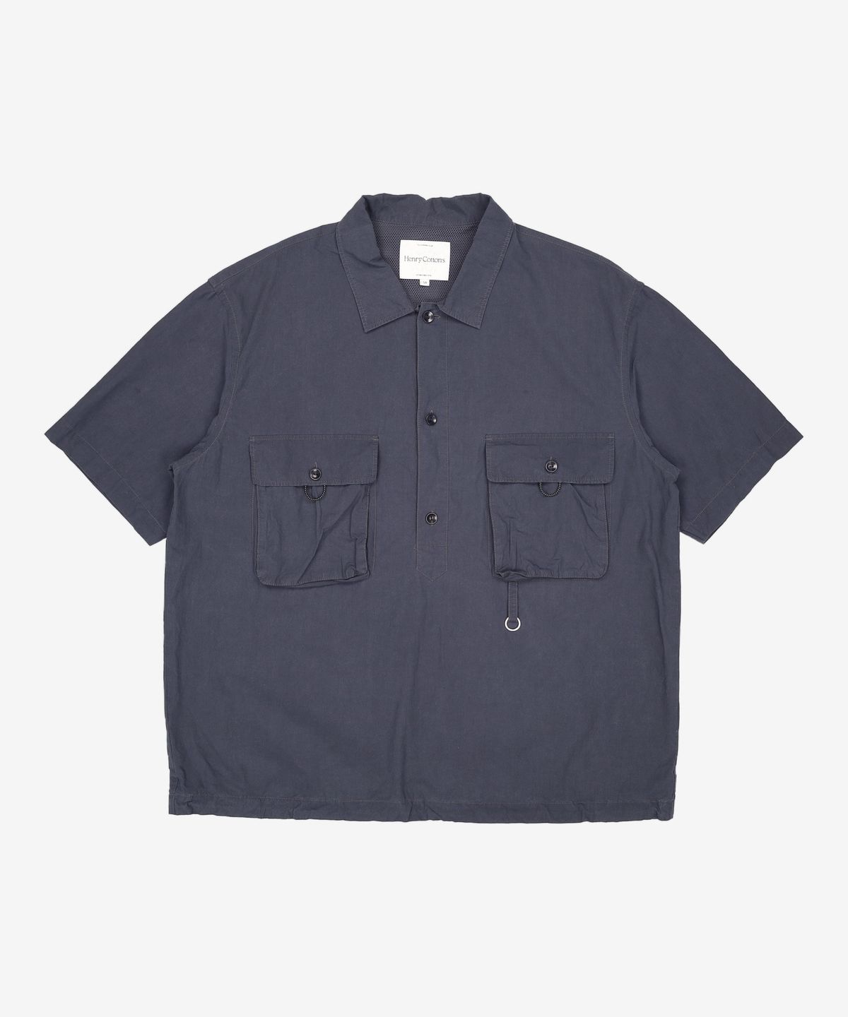 헨리코튼(HENRY COTTONS) [Fly Fishing Club] Short sleeve Fisherman shirt_AZSAM24210NYD 105
