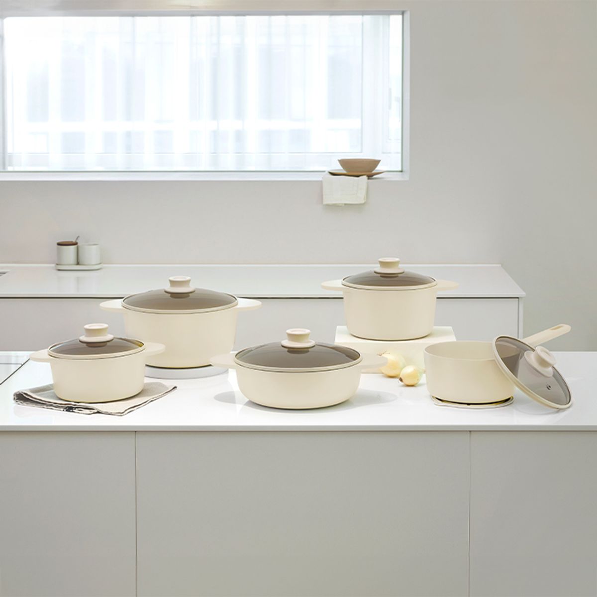 테팔(TEFAL) 인덕션 아이콘 세라믹 주물 오트 냄비 5P세트