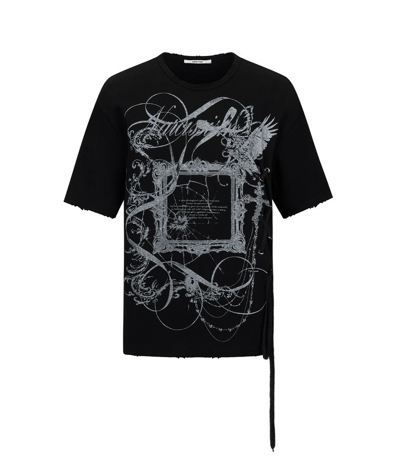 Narcissism String T-Shirt_[Black]