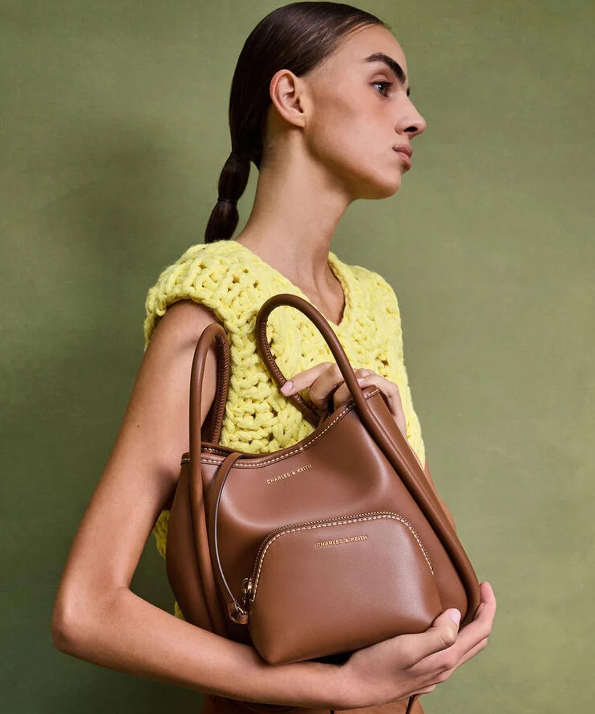 찰스앤키스(CHARLES & KEITH) 미니 라일라 튜뷸러 토트백 4colors CK2-30782647