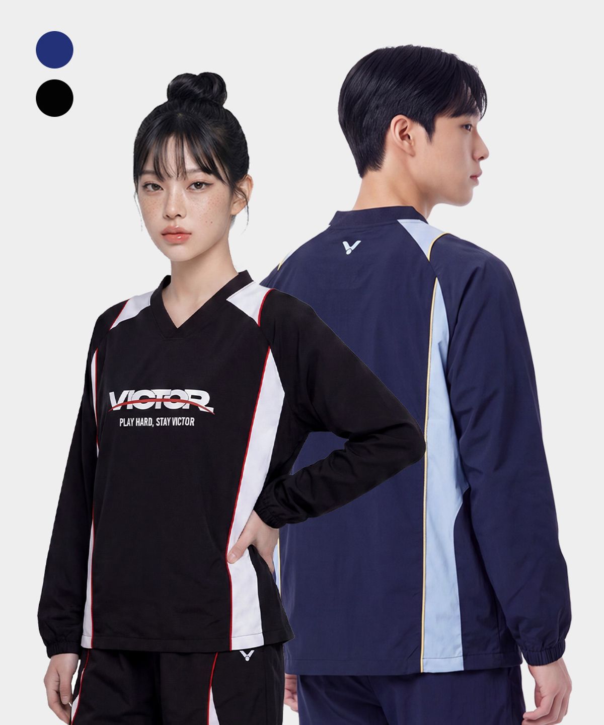 빅터(VICTOR) TECH WIND 배드민턴 공용 긴팔 맨투맨 (VTC6CTL300U)