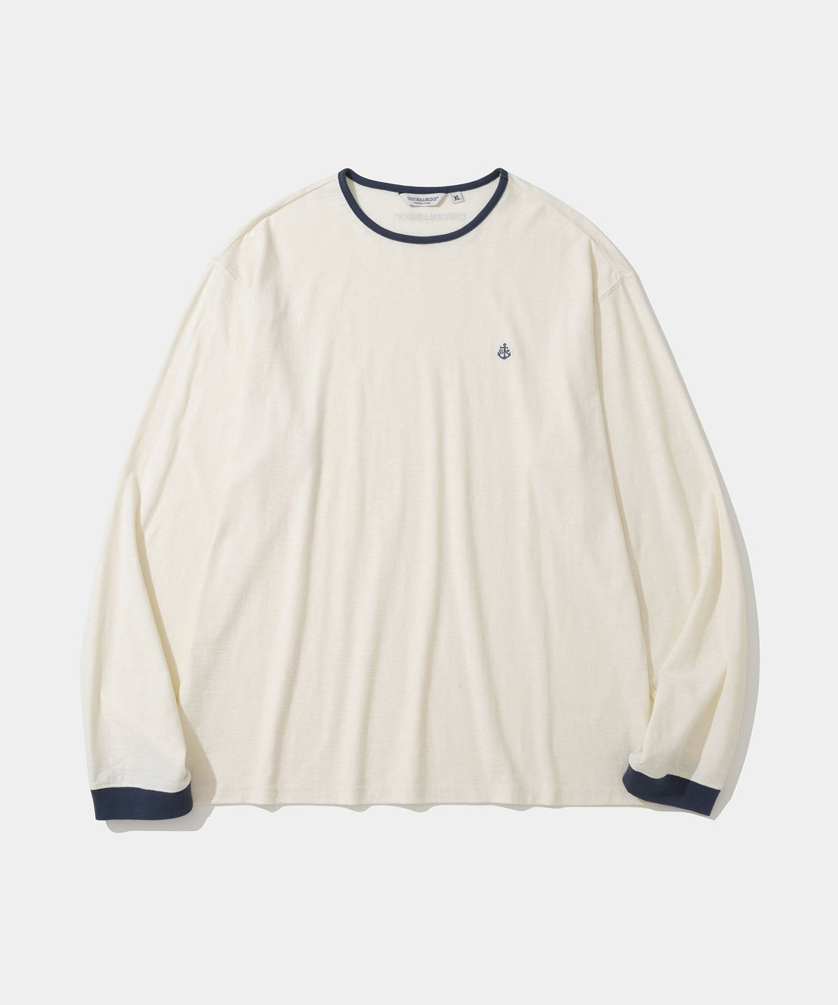 유니폼브릿지(UNIFORM BRIDGE) slub ringer l/s t-shirt ivory