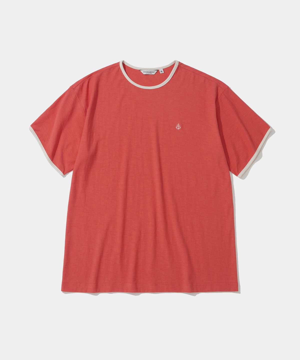 유니폼브릿지(UNIFORM BRIDGE) slub ringer s/s t-shirt red