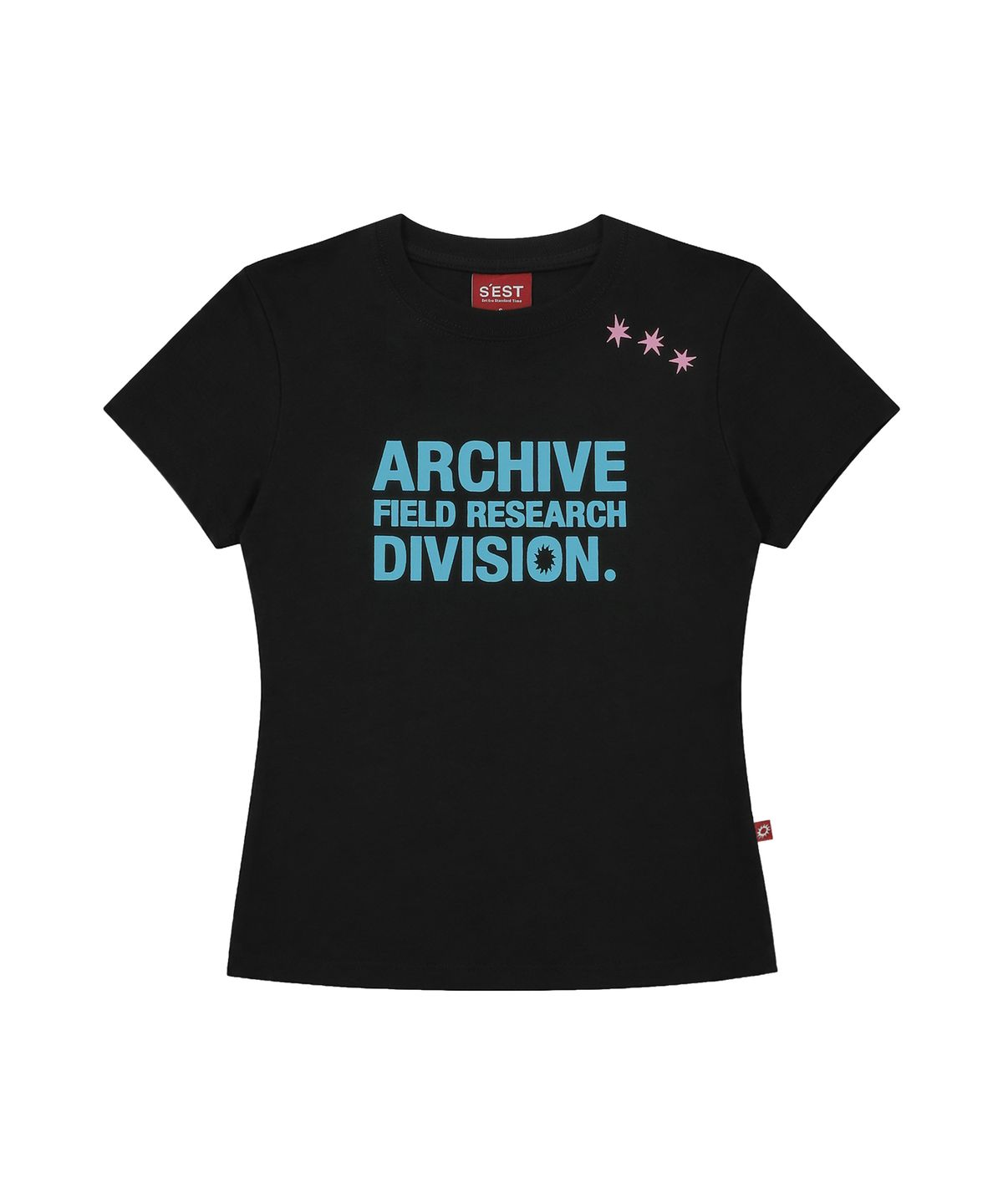 에스이에스티(S'EST) Achive Slim Fit T-shirts Black