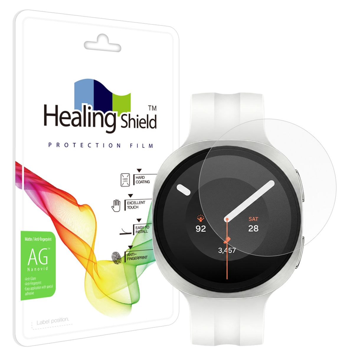 힐링쉴드(HEALINGSHIELD) 갤럭시워치9 40mm 저반사 지문방지 액정보호필름 2매