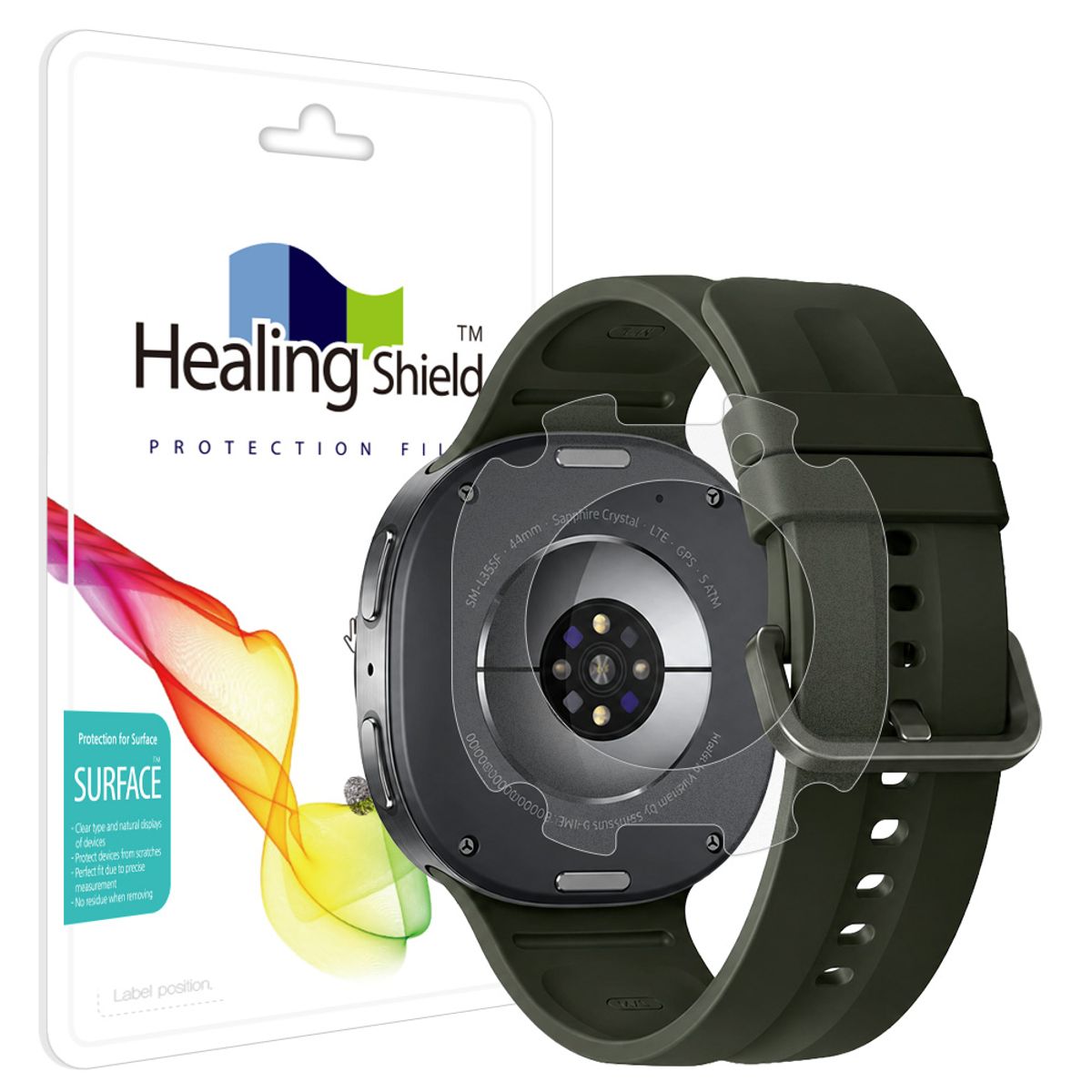 힐링쉴드(HEALINGSHIELD) 갤럭시워치9 44mm 무광 후면보호필름 2매