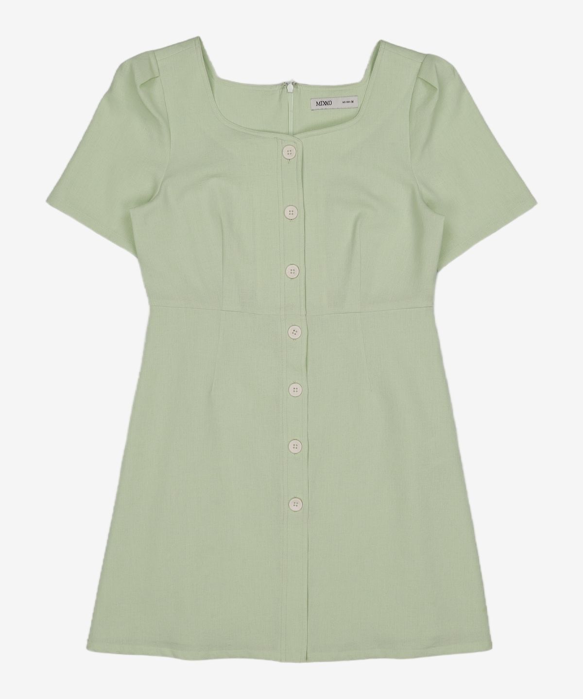 미쏘(MIXXO) 퍼프소매 A라인 미니 원피스_MIWOWD702G M
