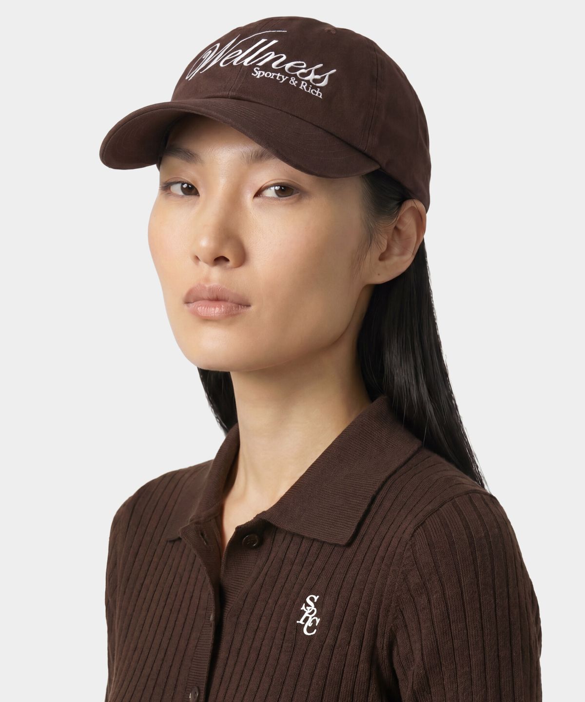 스포티앤리치(SPORTY&RICH) 소호 캡 - 초코 R265AOH017