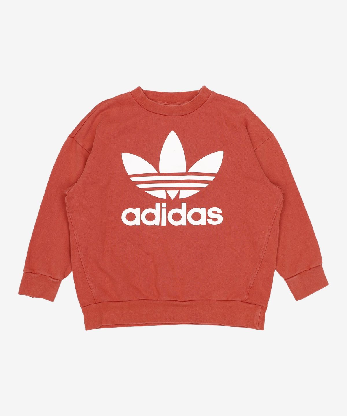 아디다스(ADIDAS) 아디컬러 오버사이즈 트레포일 스웻셔츠 - 시프트 오렌지 / DH5771 L