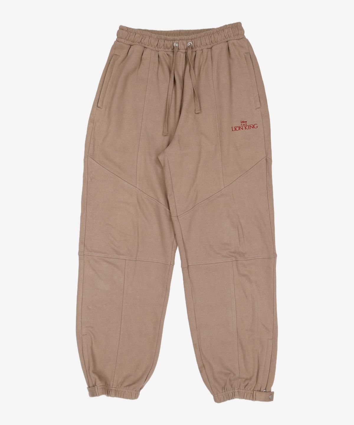 메종미네드(MAISON MINED) (THE LION KING)SMALL LOGO JOGGER PANTS DUSTY BEIGE 50