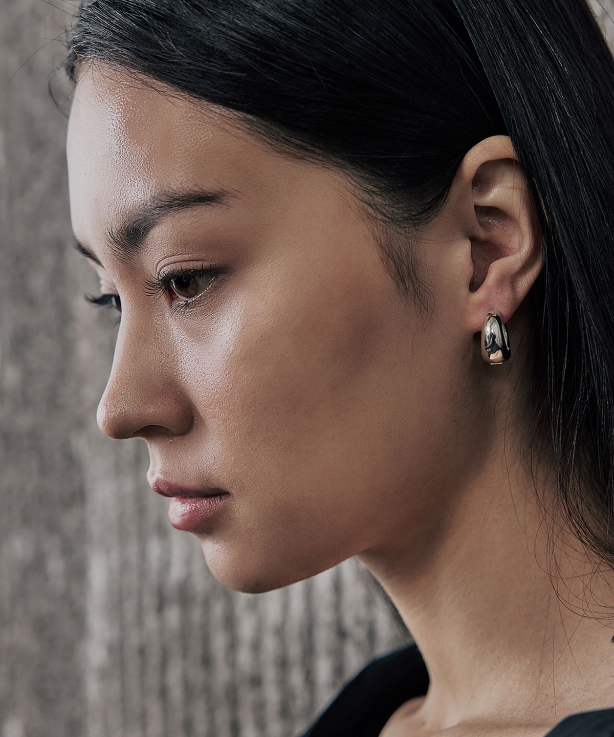 그라스마티네(GRASSE MATINEE) Dome Earrings M Silver