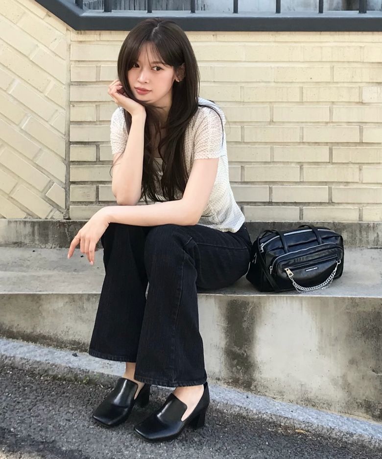 스퀘어 토 블록 힐 로퍼 펌프스 2colors CK1-60920407