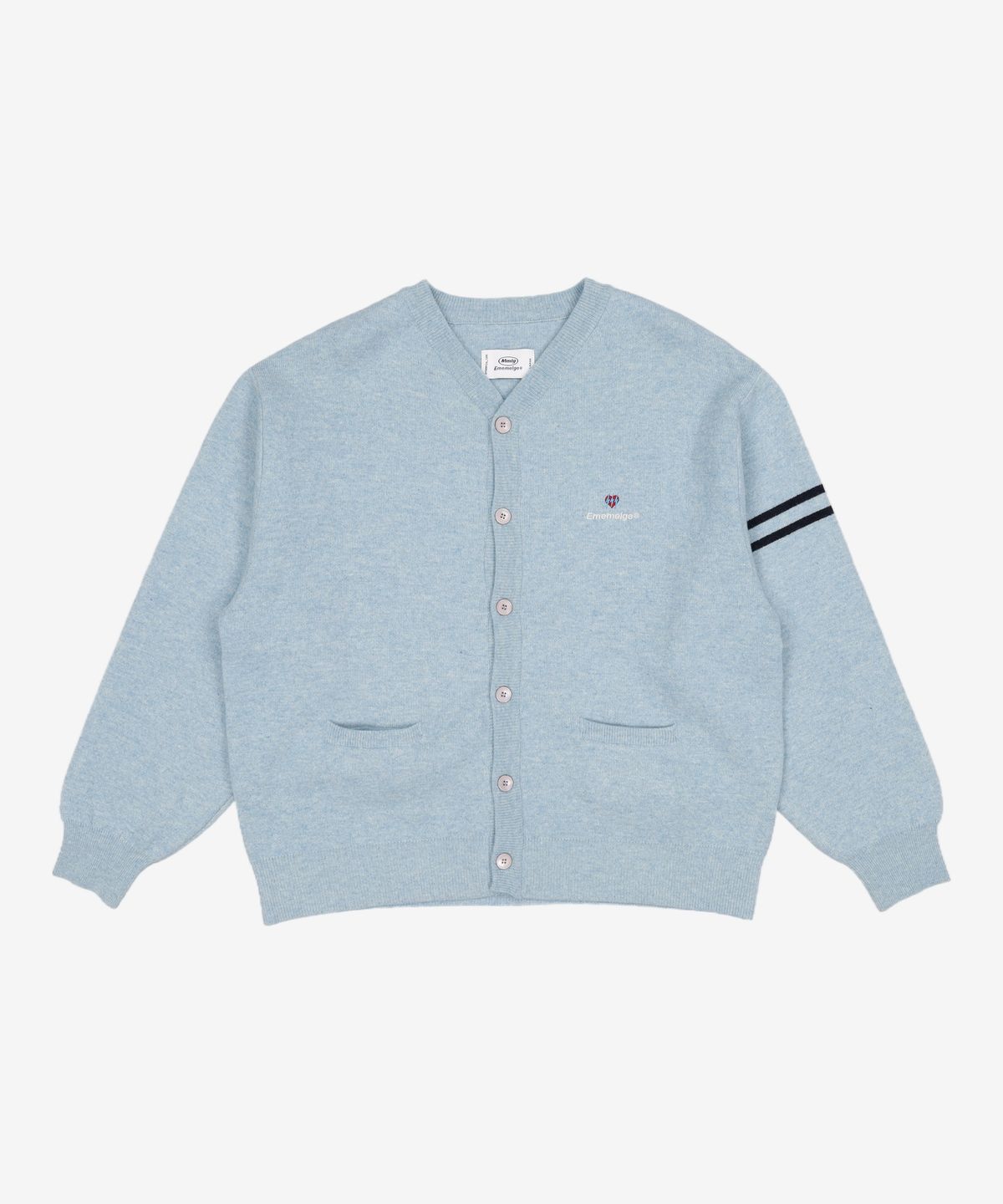 엠엠엘지(MMLG) [Mmlg] L/E COLLEGE CARDIGAN (SKY BLUE) L
