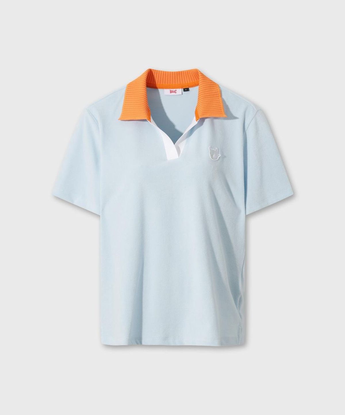 왁(WAAC) Women Color Block Collar Terry Polo WWTCM26304BUL