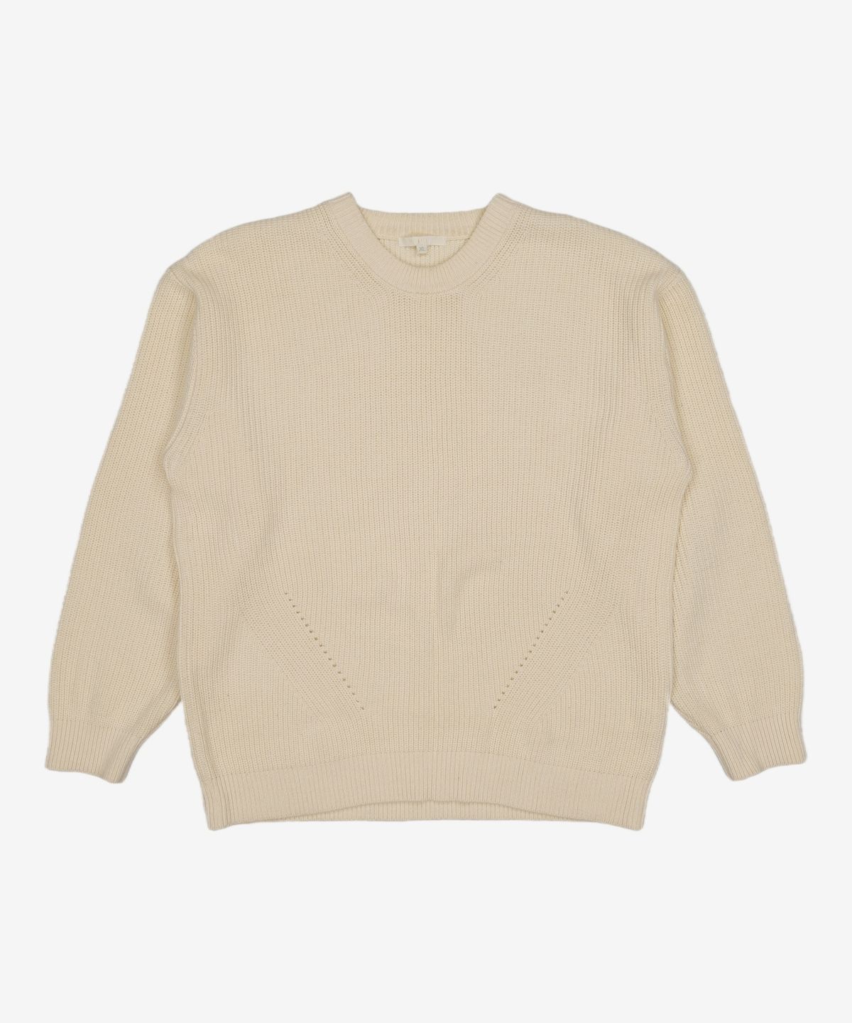 키뮤어(KIIMUIR) 23FW 워셔블 크루넥 니트_클라우드 크림 XL