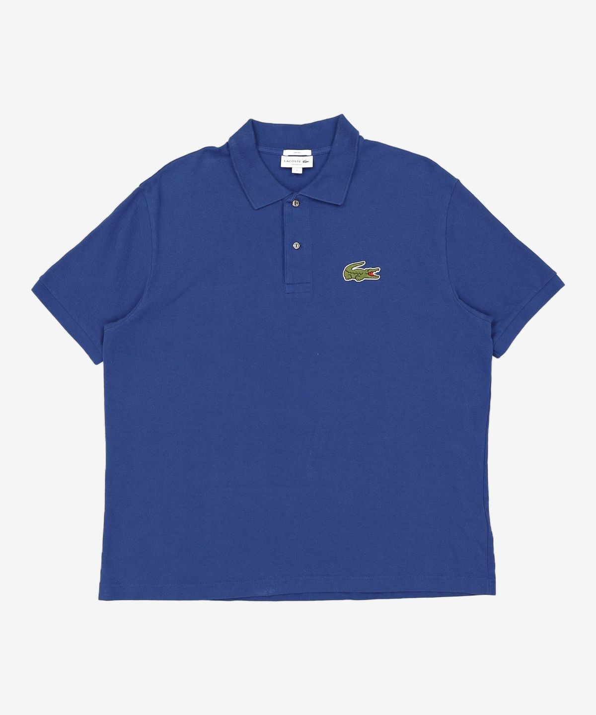 라코스테(LACOSTE) 공용 부클 브랜딩 루즈핏 반팔 폴로 셔츠 [블랙] L