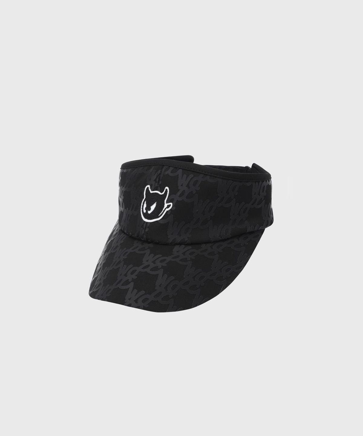왁(WAAC) Women Logo Pattern Visor WGRCX26315BKX