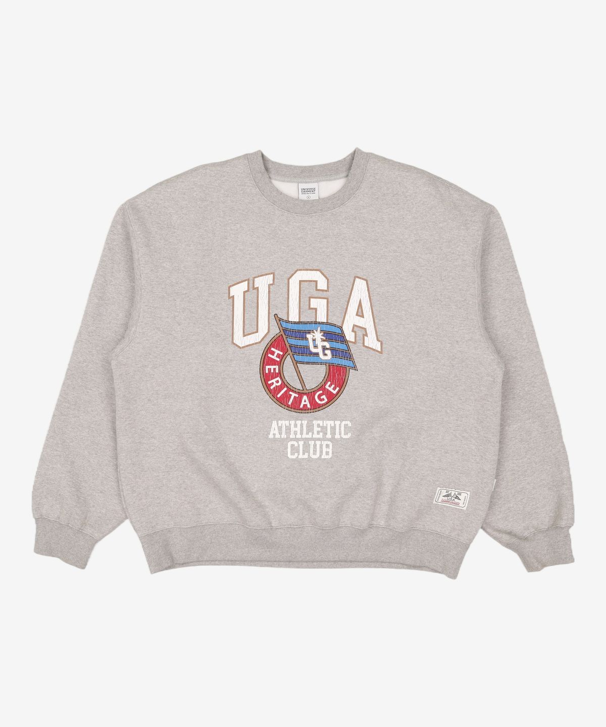 유니버스 가먼트(UNIVERSE GARMENT) UGA 애슬래틱 기모 스웻셔츠_Charcoal L