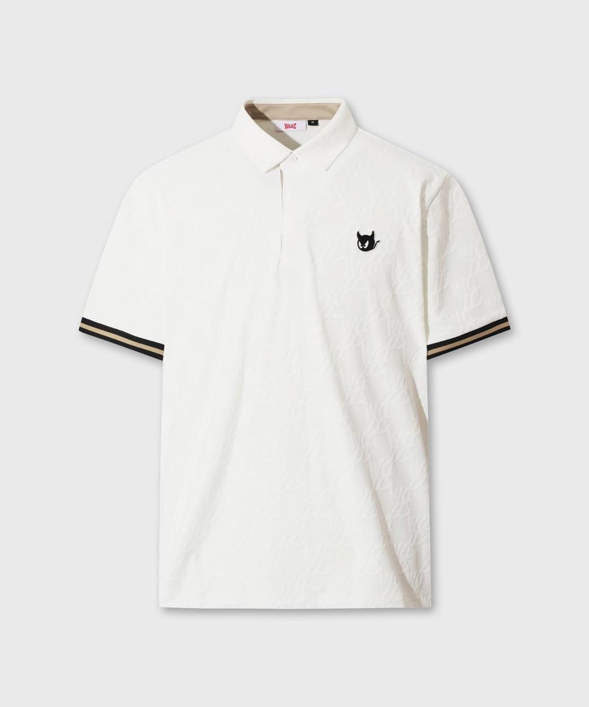 왁(WAAC) Men WAACKY Jacquard Polo WMTCM26500WHX