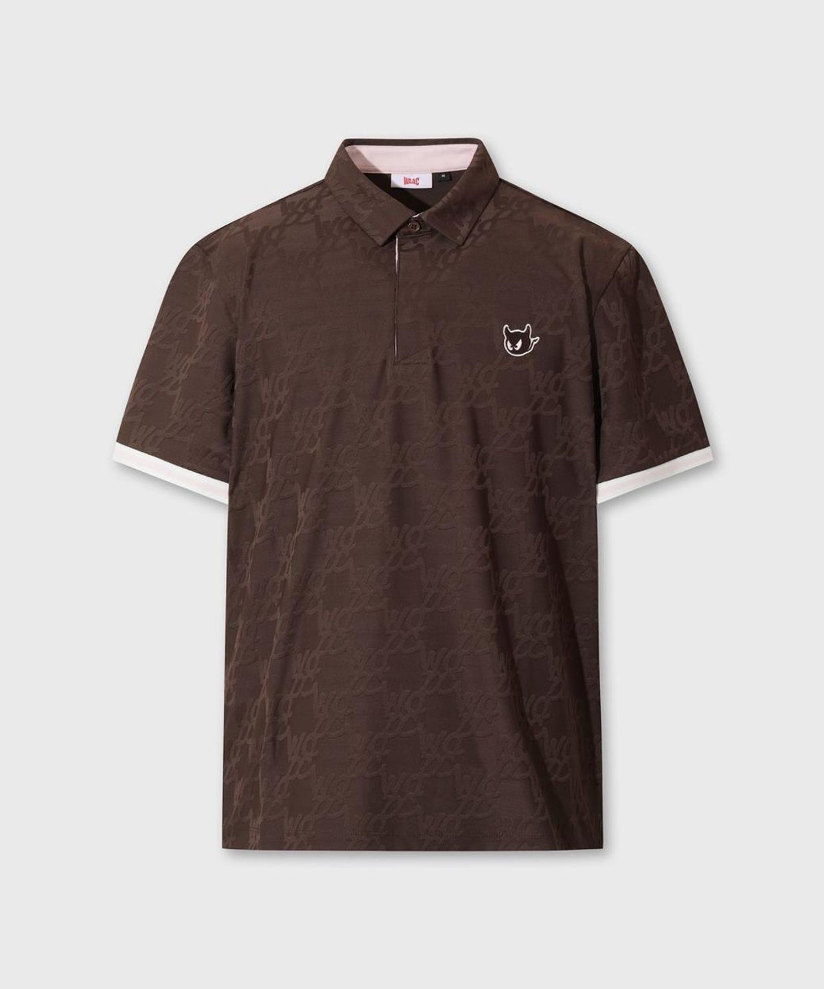 왁(WAAC) Men WAACKY Jacquard Polo WMTCM26500BRD