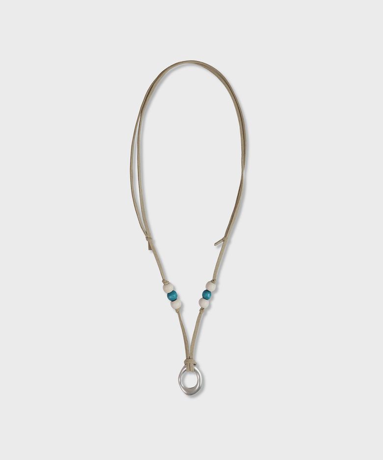 TETHYS COAST SUEDE NECKLACE_SAND