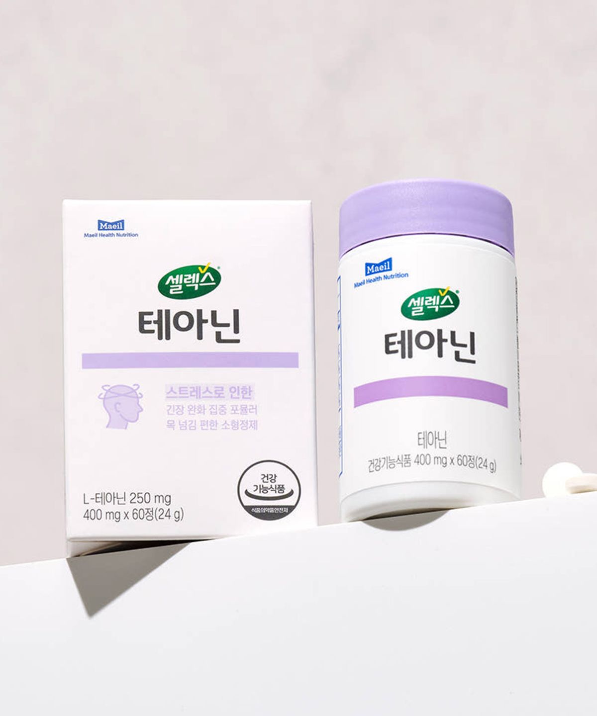 셀렉스(SELEX) 테아닌 400mg 1개월분(60정), 3개월분(180정) 택 1