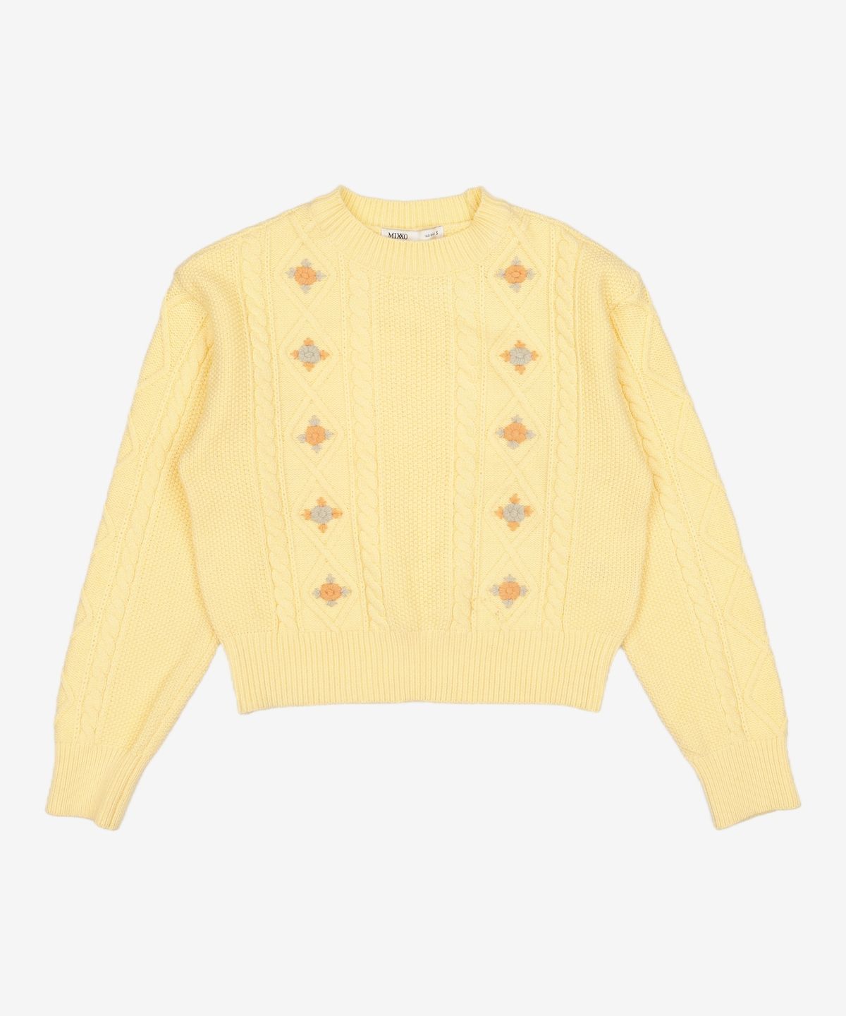 미쏘(MIXXO) 자수 루즈핏 스웨터 MIWKAB217T S