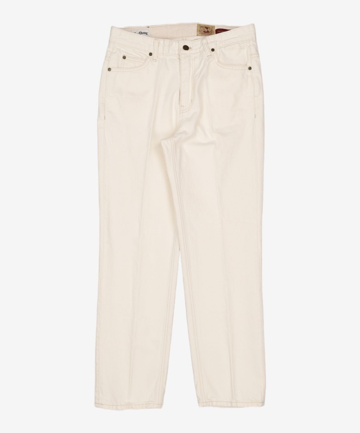리넥츠(RENACTS) Tailored Straight Denim Pants [Cream] 2