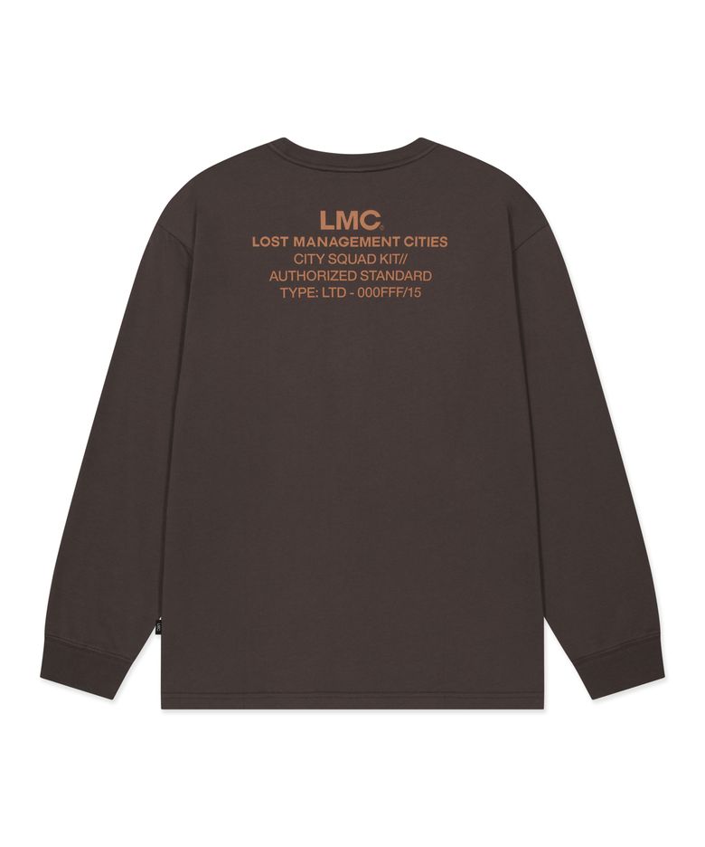 AUTHORIZED STANDARD LONG SLV TEE brown
