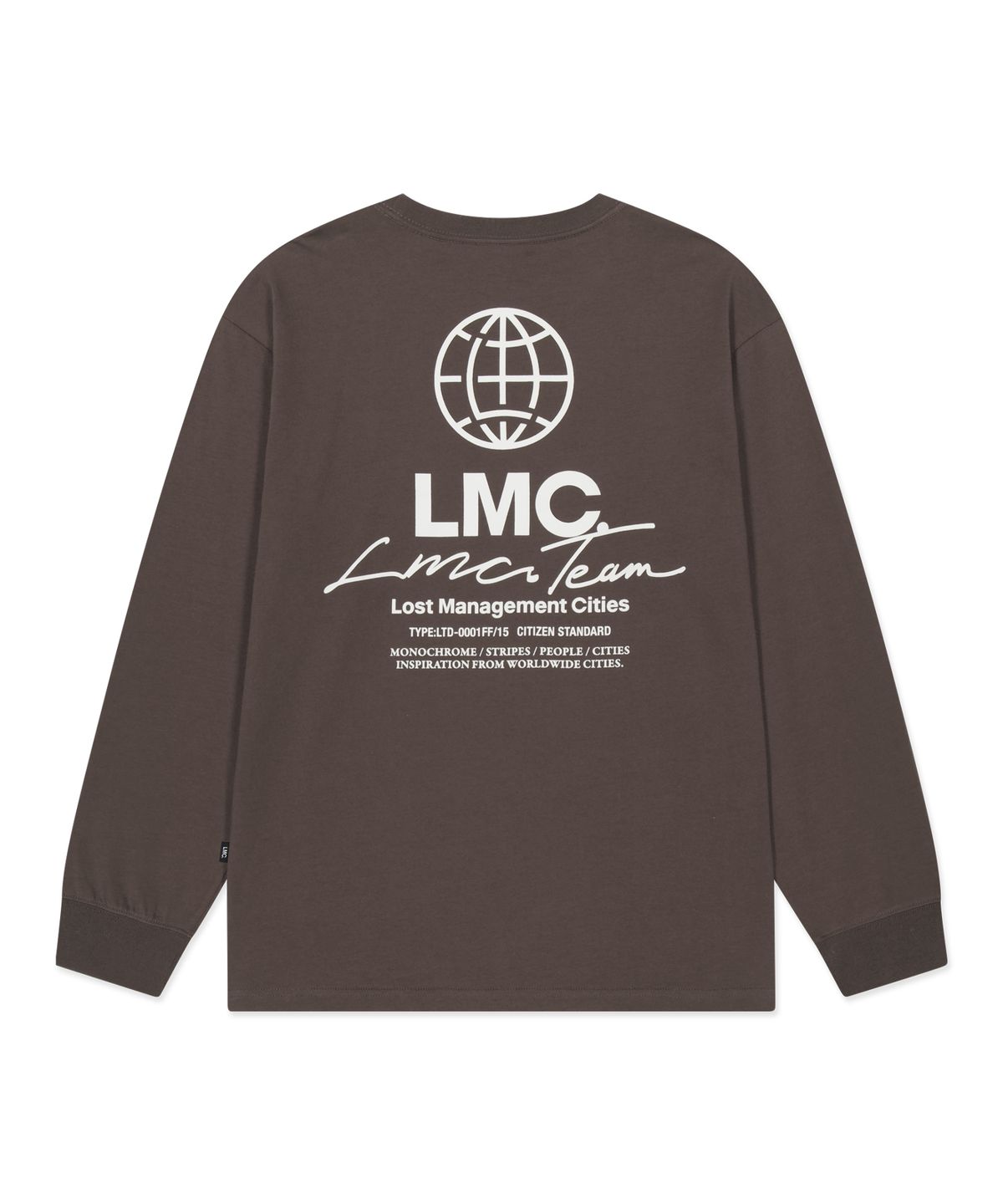 엘엠씨(LMC) SIGNATURE COMBO LONG SLV TEE brown