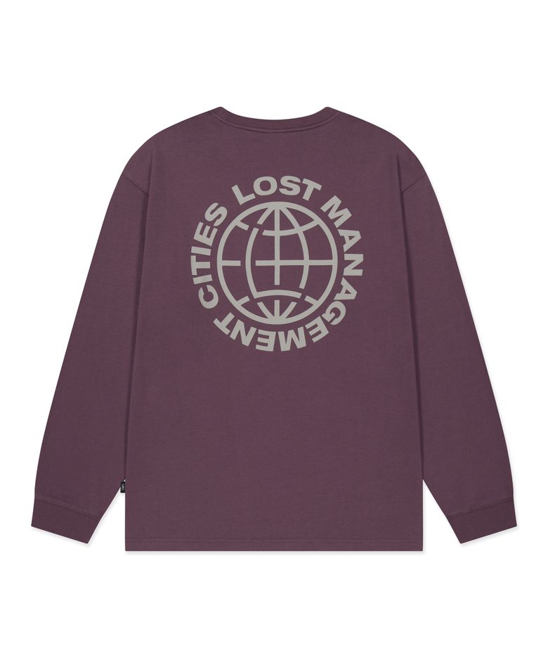 OG COMBO LONG SLV TEE dark purple