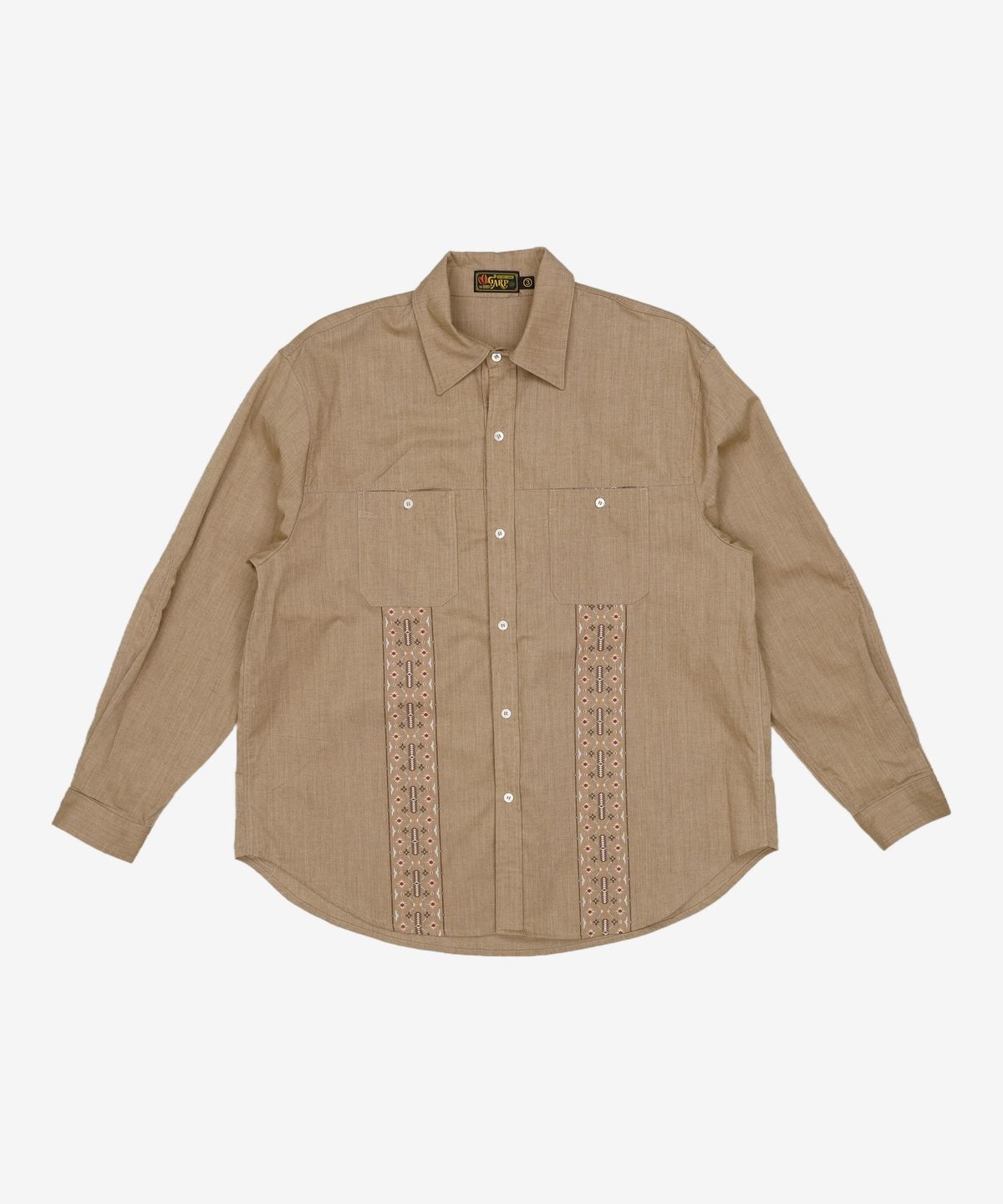 오가프(OGARP) Navaho Pringting Long Sleeve Shirt Beige 3