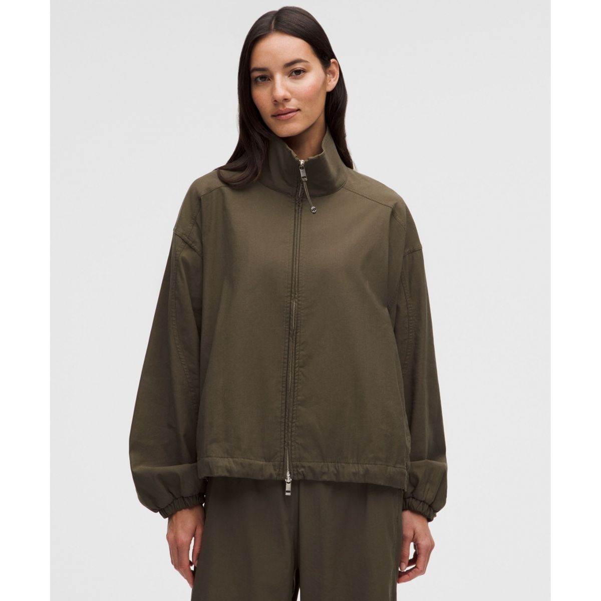 룰루레몬(LULULEMON) LuluLinen 퍼넬넥 재킷  OVBR
