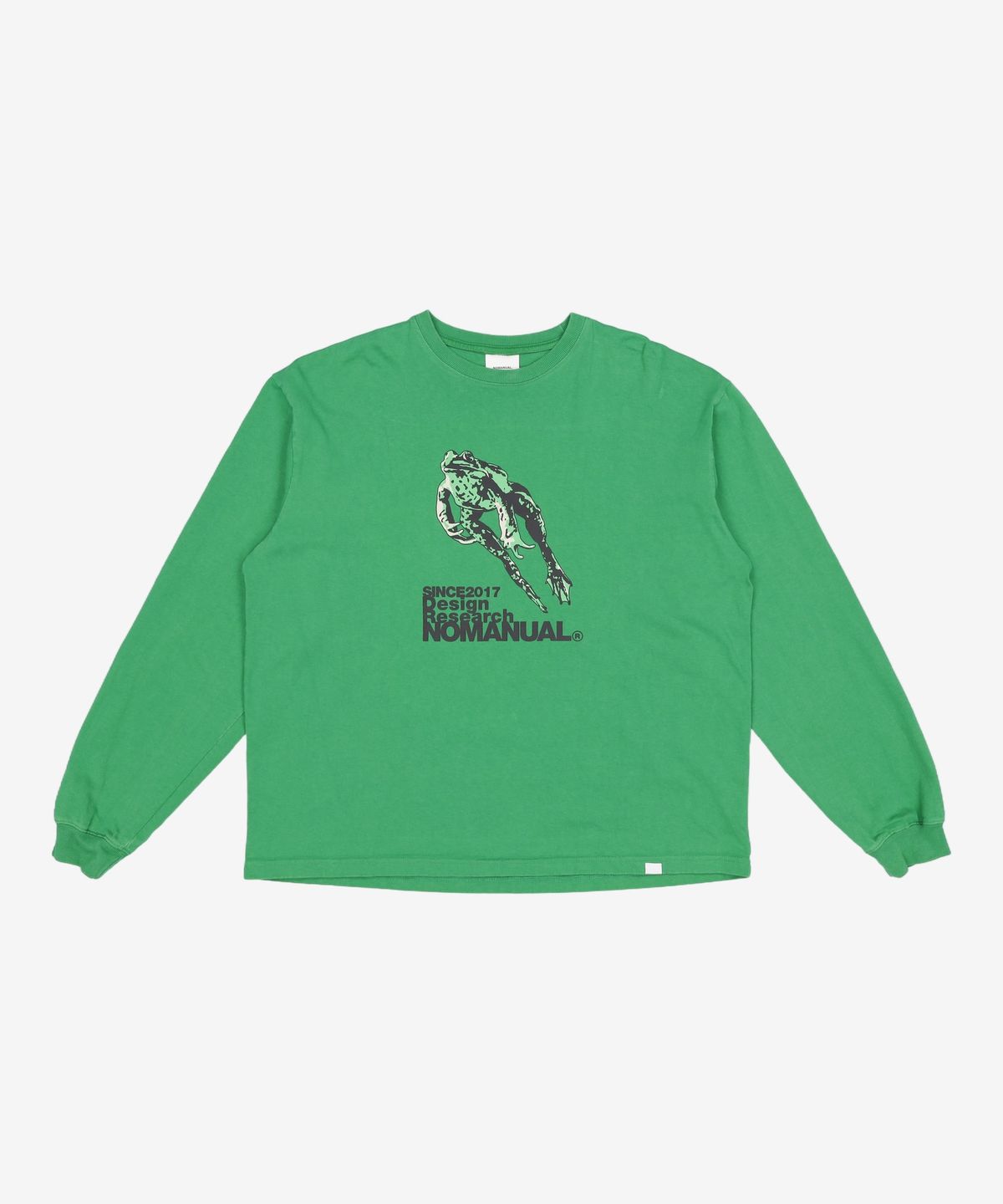 노매뉴얼(NOMANUAL) FROG LONG SLEEVE TEE - BLACK L