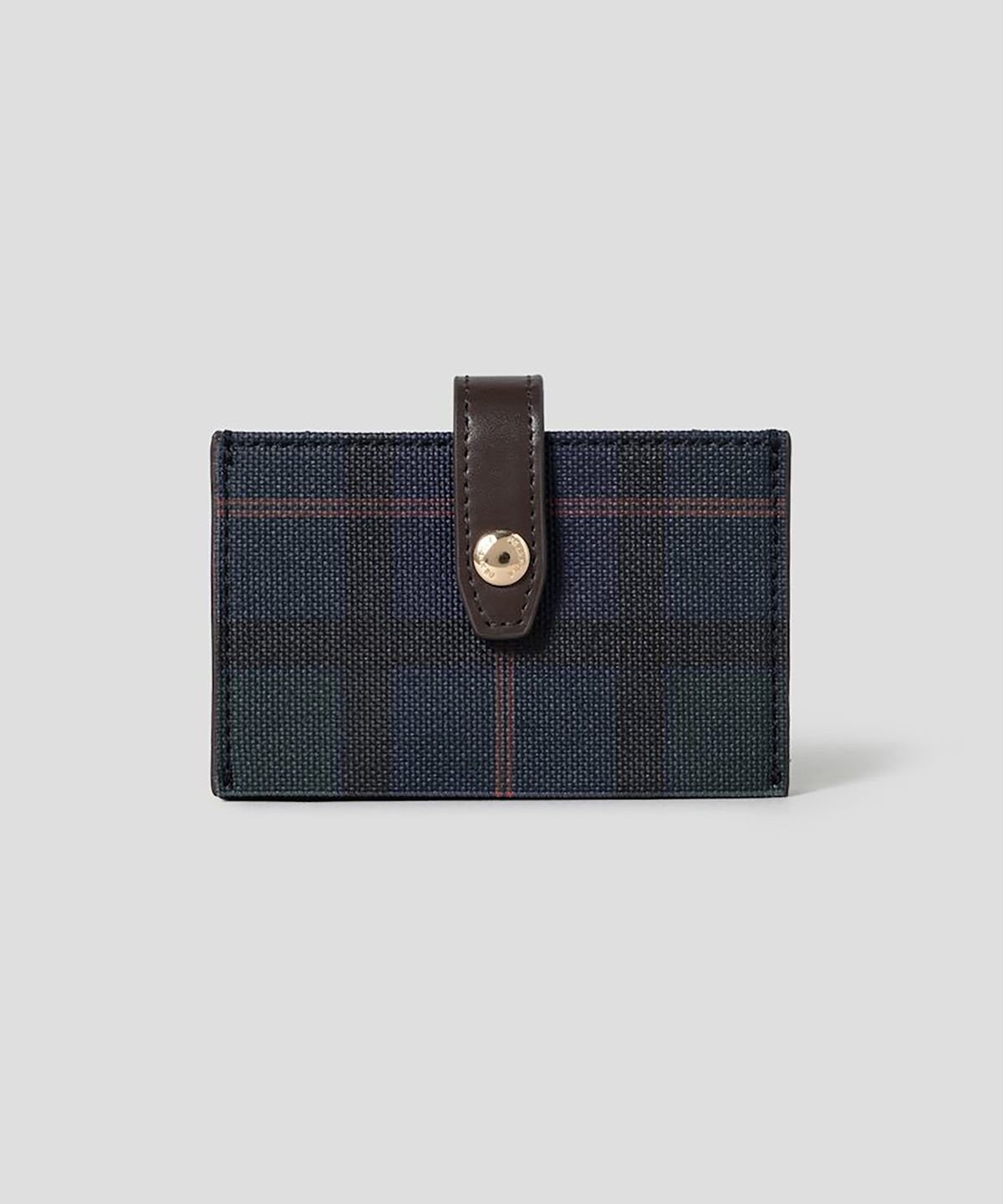 빈폴 액세서리(BEANPOLE ACCESSORY) 체크 아코디언 지갑  그린