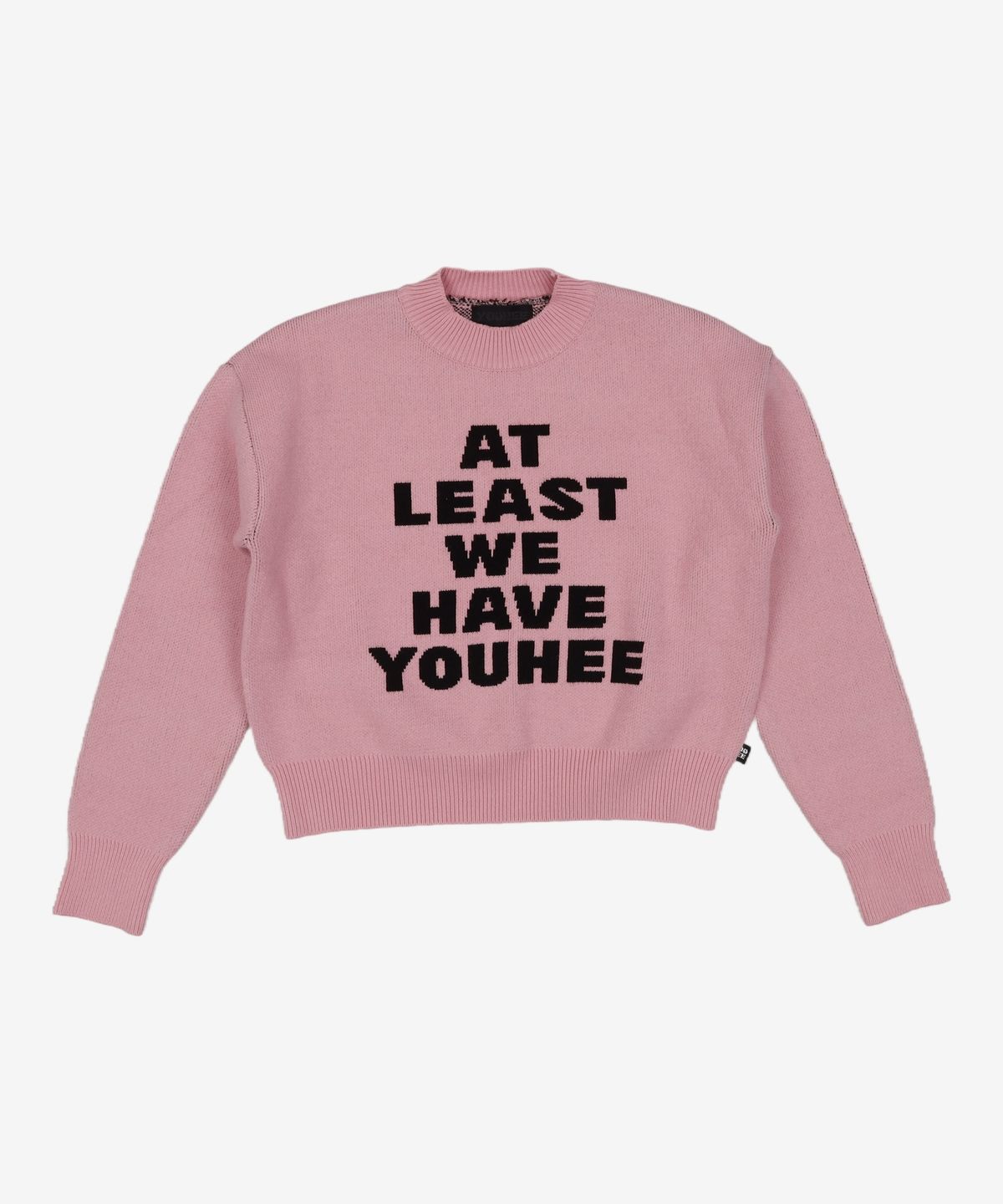 유희(YOUHEE) YOUHEE LETTERING PULLOVER KNIT PINK FREE
