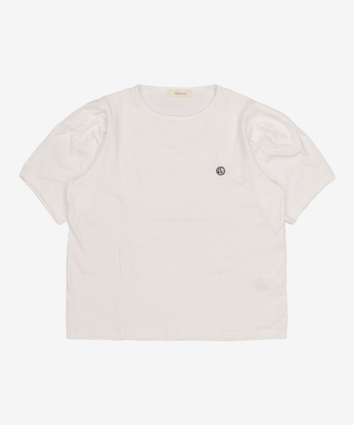 논로컬(NONLOCAL) Volume sleeve Logo T-shirt - 2Color FREE