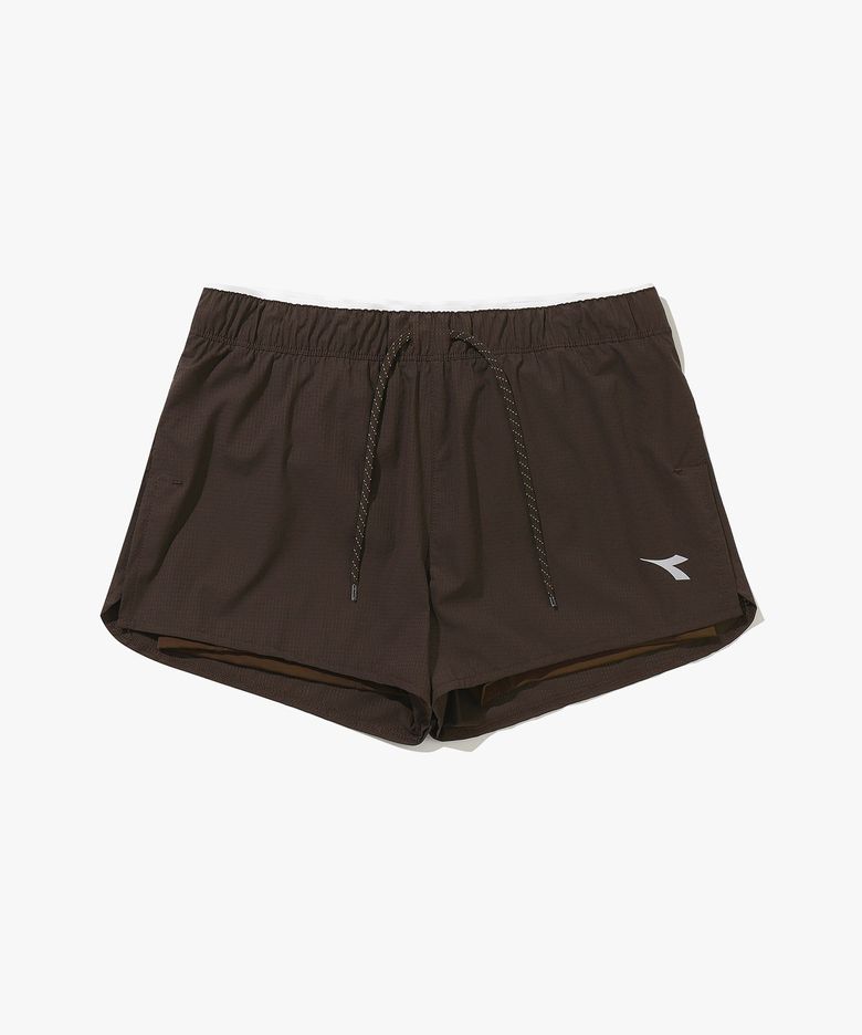 2in1 플루이드 러닝 쇼츠 우먼 BROWN