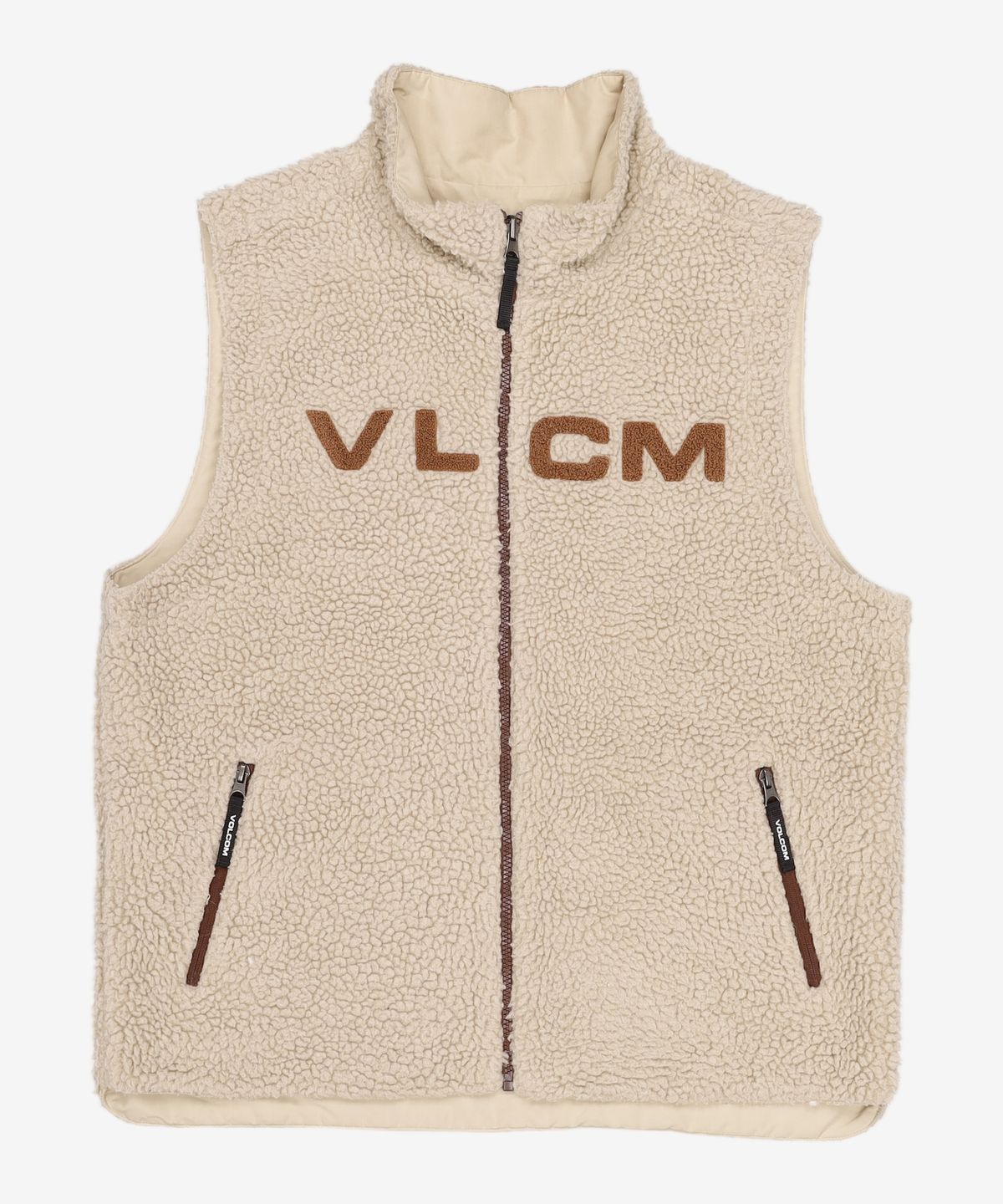 볼컴(VOLCOM) 리버시블 보아 후리스 베스트(베이지) XL