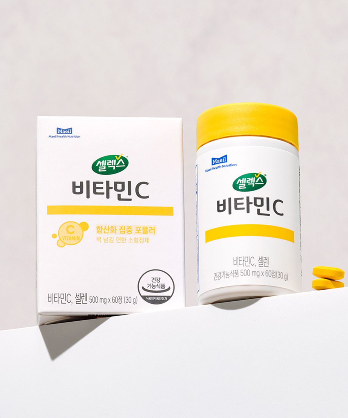 셀렉스(SELEX) 비타민C 500mg 1개월분(60정), 3개월분(180정) 택 1