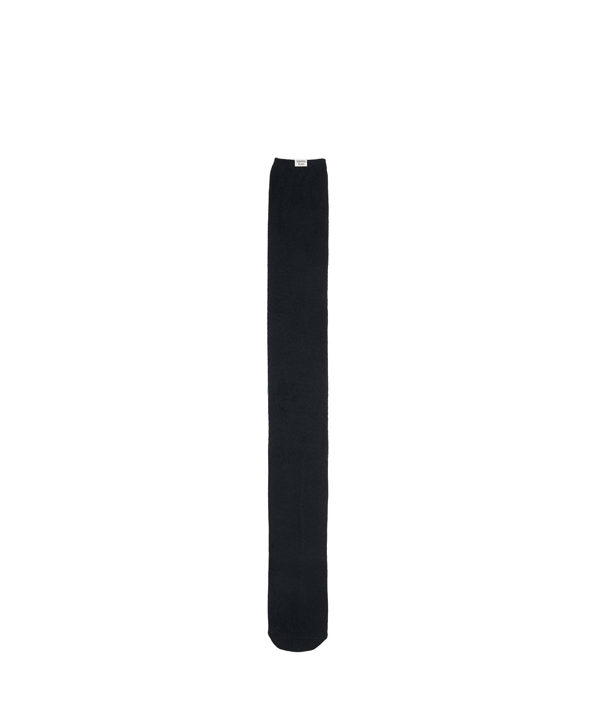 마뗑킴(MATIN KIM) LOOSE-FIT LOGO KNEE SOCKS IN BLACK