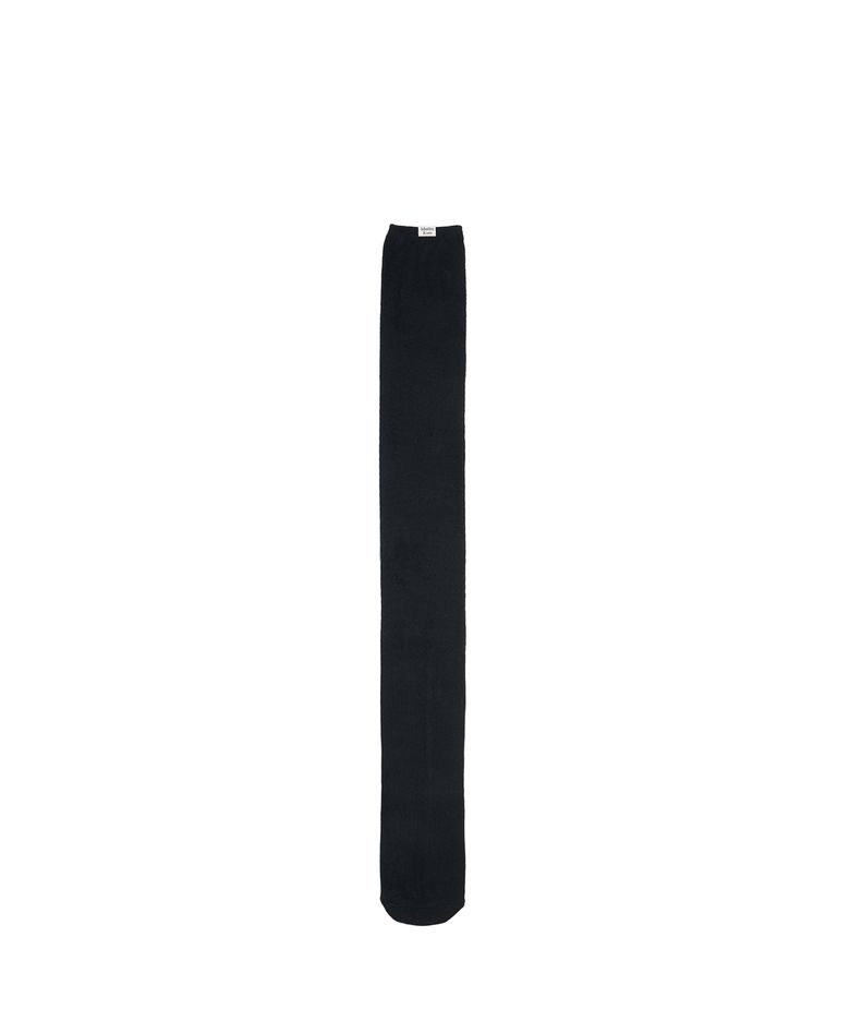LOOSE-FIT LOGO KNEE SOCKS IN BLACK