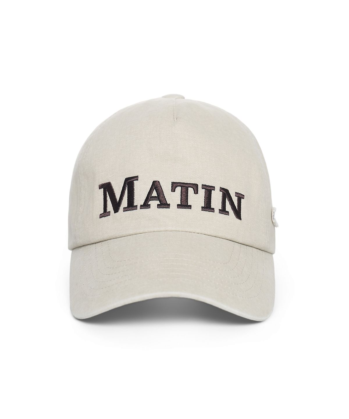 마뗑킴(MATIN KIM) MATIN FLAT CROWN BALL CAP IN BEIGE