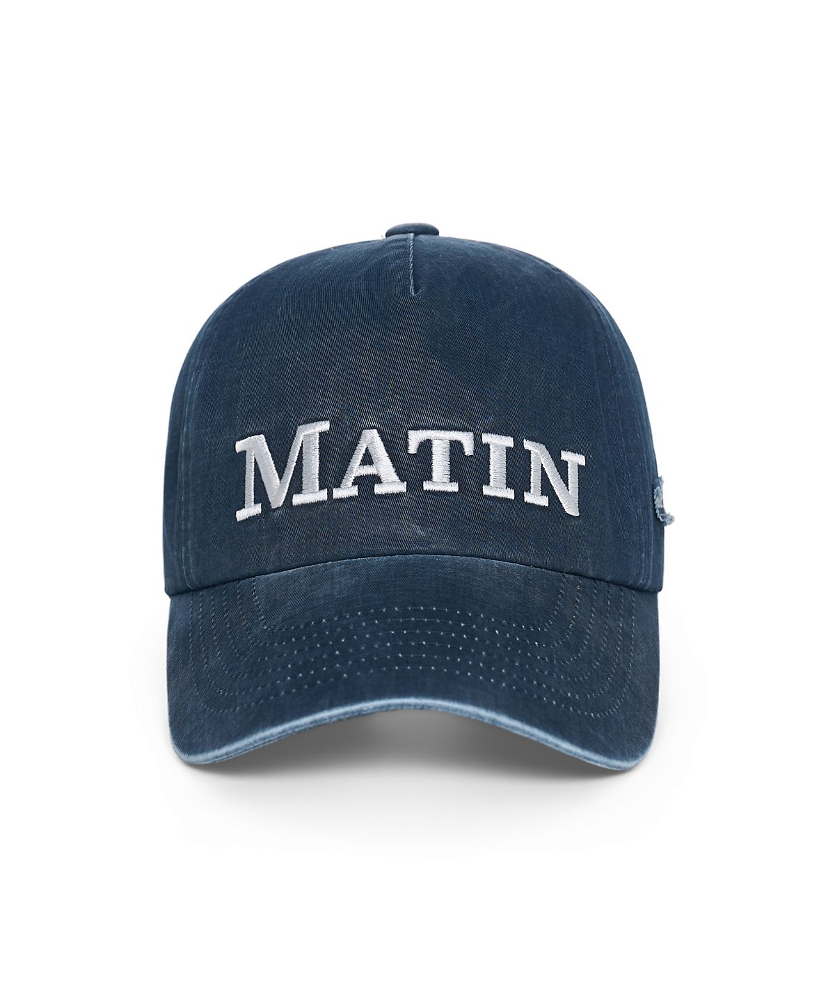 마뗑킴(MATIN KIM) MATIN FLAT CROWN BALL CAP IN NAVY